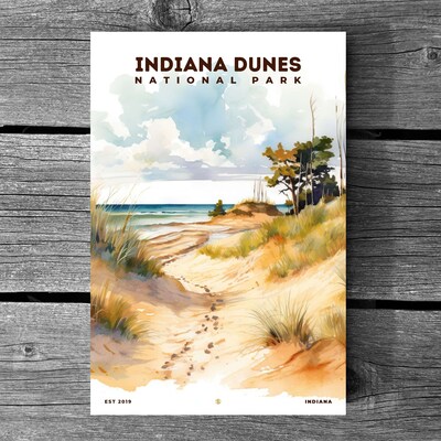 Indiana Dunes National Park Poster, Travel Art, Office Poster, Home Decor | S8 - image3